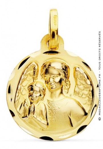 Médaille de l'ange gardien ronde