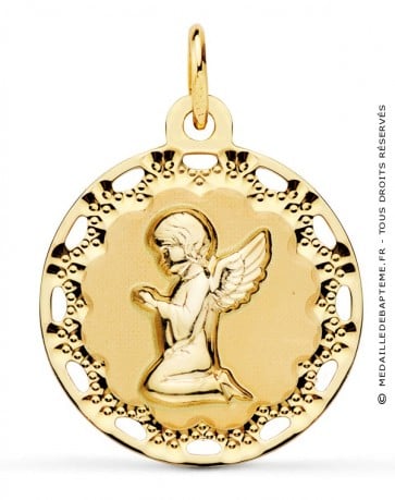 Médaille Ange agenouillé