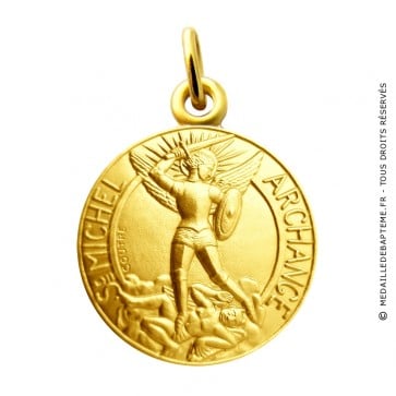 Médaille Archange Saint Michel Martineau (Or Jaune)