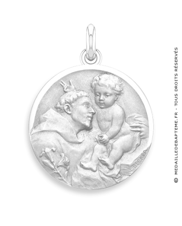 Médaille Saint Antoine de Padoue  - medaillle bapteme Becker