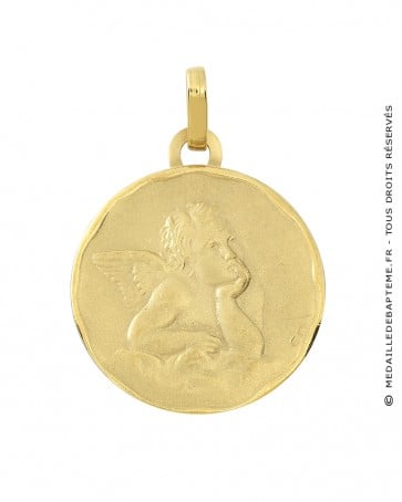 Médaille Ange Gardien Raphael (or jaune) 