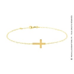 Bracelet croix (Or Jaune)