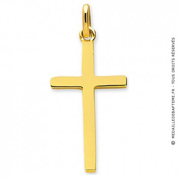 Pendentif croix fil carré 