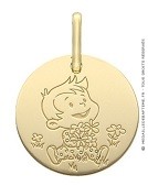 Médaille la Fée Galipette - le bouquet de fleur 
