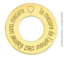 Jeton la Mesure de l'Amour (Or Jaune)