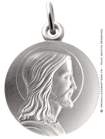 Médaille Le Christ profil droit (Argent)