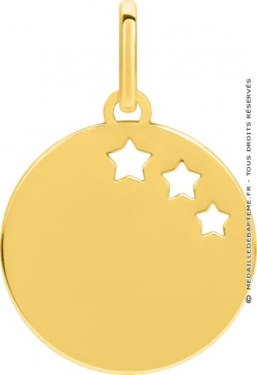 Médaille Trois Etoiles (Plaqué or)