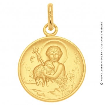 Médaille Agneau de Dieu et St Jean-Baptiste