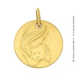 Médaille Amour d'une mère (Or Jaune 9K)