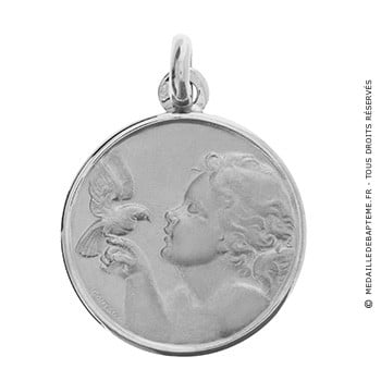 Médaille Ange et Colombe (argent)