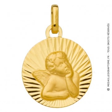 Médaille Ange aux rayons (Or Jaune)