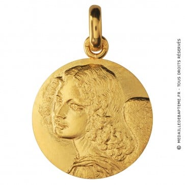 Médaille Ange de Léonard de Vinci (Or Jaune)