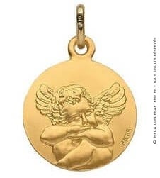 Médaille Ange endormi (Or Jaune) 