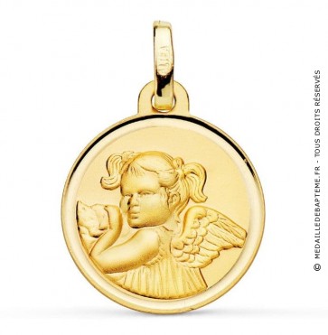 Médaille Ange petite fille (Or Jaune 9K)