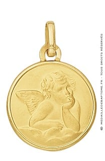 Médaille Ange Raphael (Or Jaune)