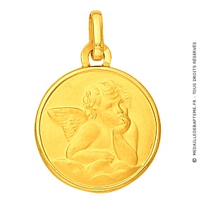 Médaille Ange Raphael (Or Jaune)