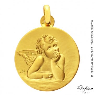 Médaille Ange pensif Raphael