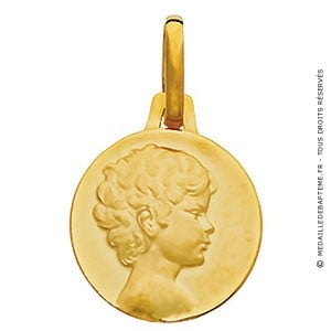 Médaille Ange Chérubin (Or Jaune)