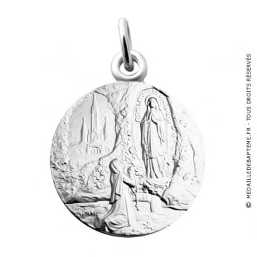 Médaille Apparition Notre Dame de Lourdes Martineau (Argent)