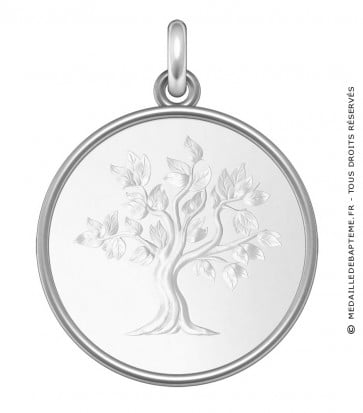 Médaille Arbre de Vie (Argent & Nacre)