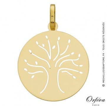 Médaille arbre de vie (Or jaune) 