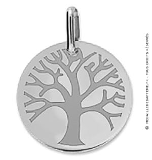 Médaille Arbre de Vie polie et mate