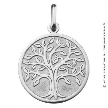  Médaille arbre de vie (Or blanc)