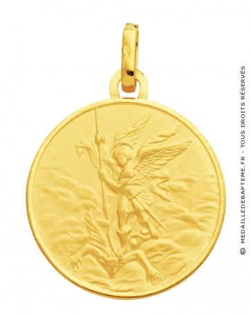 Médaille Archange Saint-Michel (Or Jaune)