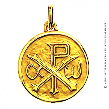 Médaille Monogramme du Christ (Or Jaune)