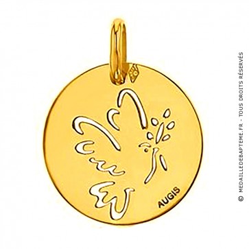 Médaille Colombe ajourée (Or Jaune)