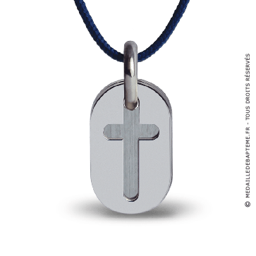 Pendentif Amen (Or Blanc)