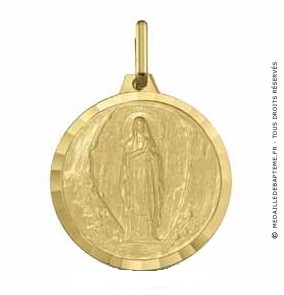 Médaille l'apparition de la Très Sainte Vierge (or jaune)