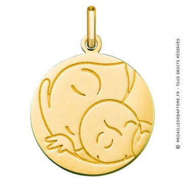 Médaille Vierge/Enfant (Or Jaune 9K)