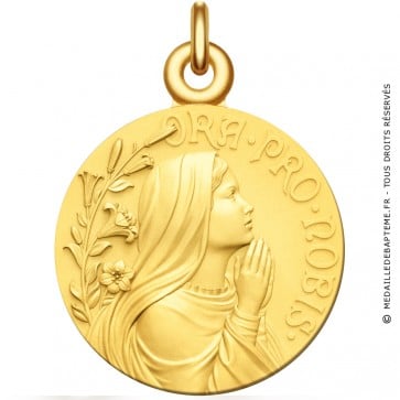 Médaille Vierge Jeune Ora Pro Nobis