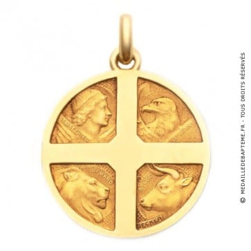 Médaille 4 Evangélistes  - medaillle bapteme Becker