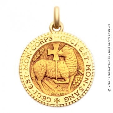 Médaille Agneau Mystique  - medaillle bapteme Becker