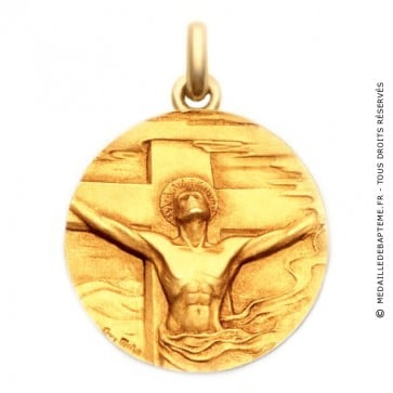 Médaille Christ Rédemption  - medaillle bapteme Becker