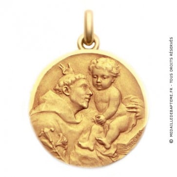 Médaille Saint Antoine de Padoue  - medaillle bapteme Becker