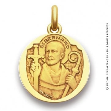 Médaille Saint Bernard  - medaillle bapteme Becker