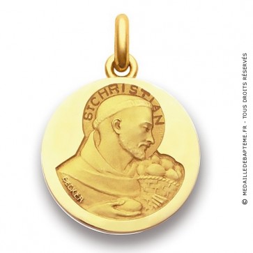 Médaille Saint Christian  - medaillle bapteme Becker