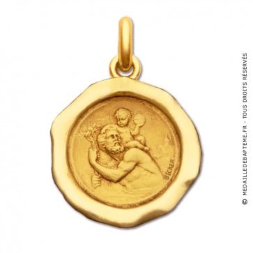 Médaille St Christophe Cachet  - medaillle bapteme Becker