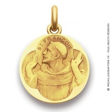 Médaille Saint François d'Assise  - medaillle bapteme