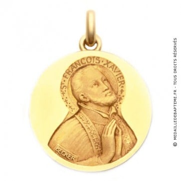 Médaille Saint François Xavier  - medaillle bapteme Becker