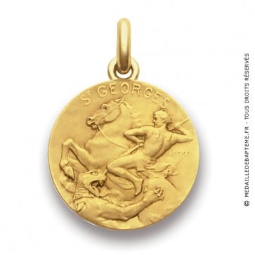 Médaille Saint Georges  - medaillle bapteme Becker