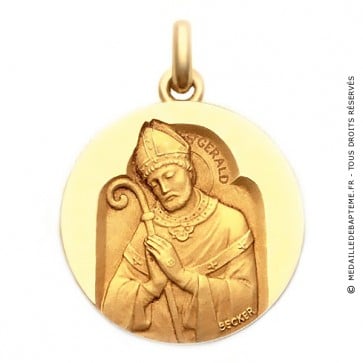 Médaille Saint Gerald  - medaillle bapteme Becker