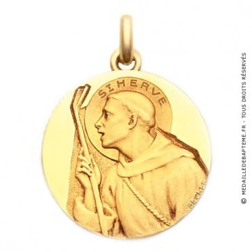 Médaille Saint Hervé  - medaillle bapteme Becker