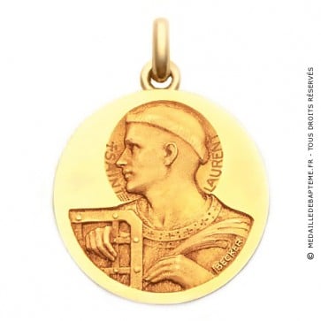 Médaille Saint Laurent  - medaillle bapteme Becker