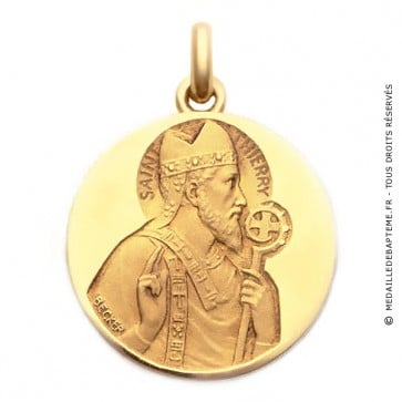 Médaille Saint Thierry  - medaillle bapteme Becker