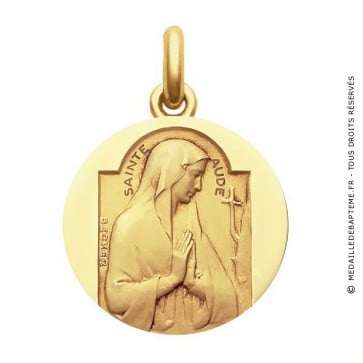 Médaille Sainte Aude  - medaillle bapteme Becker