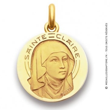 Médaille Sainte Claire  - medaillle bapteme Becker